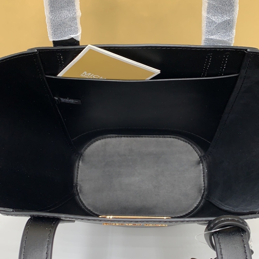 MICHAEL KORS PORTIA SMALL TOTE BLACK COLOR Pebbled leather/ suede - Picture 11 of 16